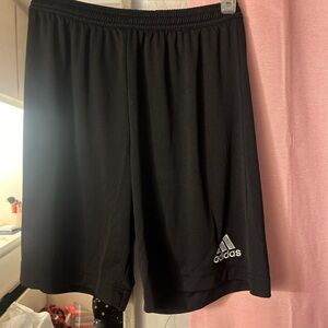 Adidas black athletic shorts. Size small.